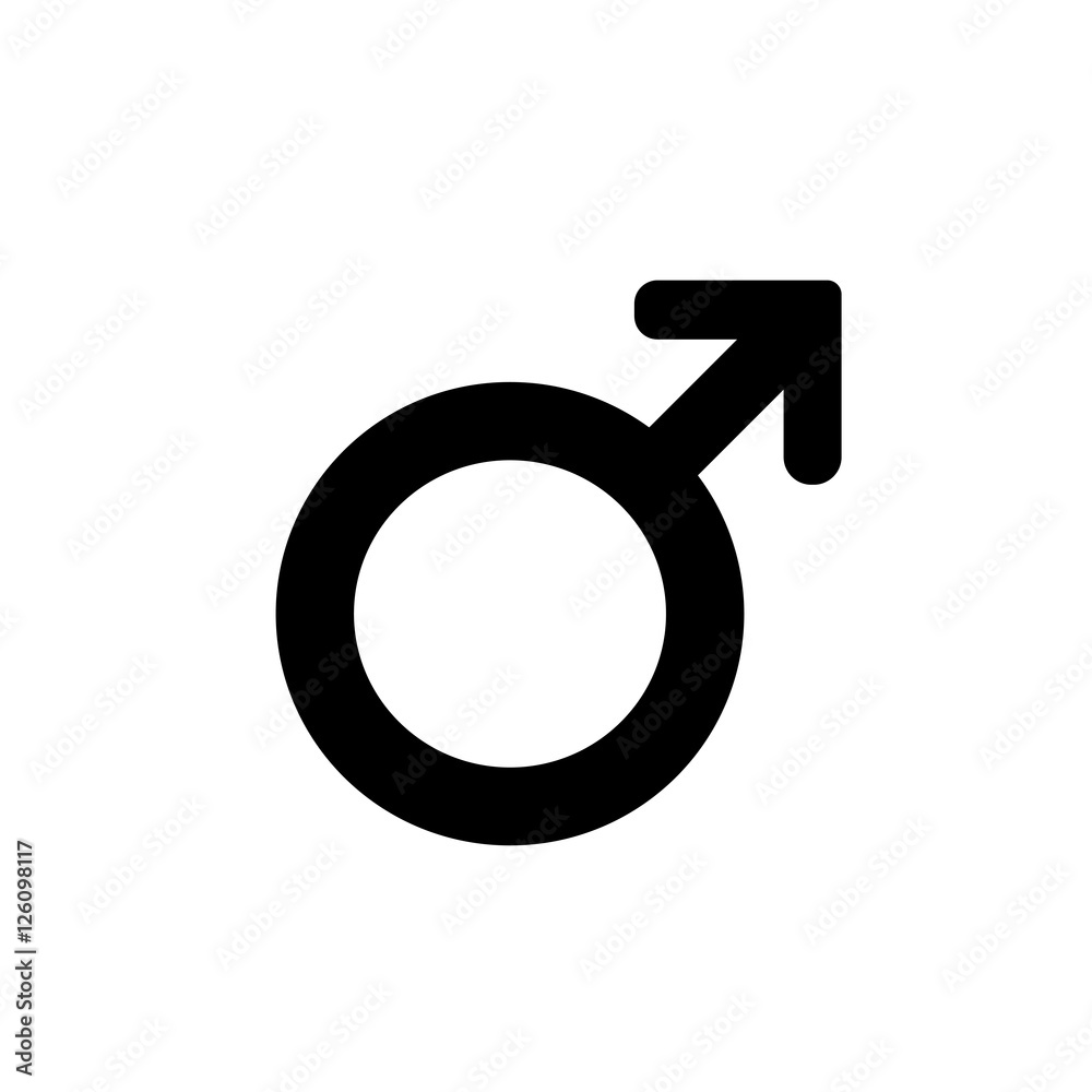 Male sign icon. Internet button on white background. Male sign icon. Internet button on white background.