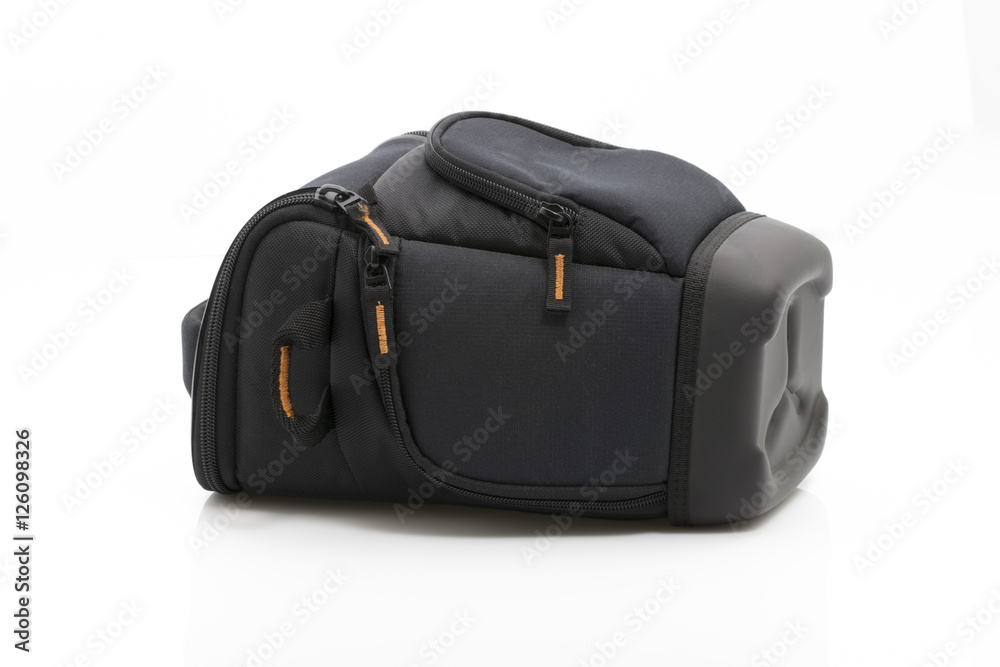 Camera bag on a white Camera bag on a white