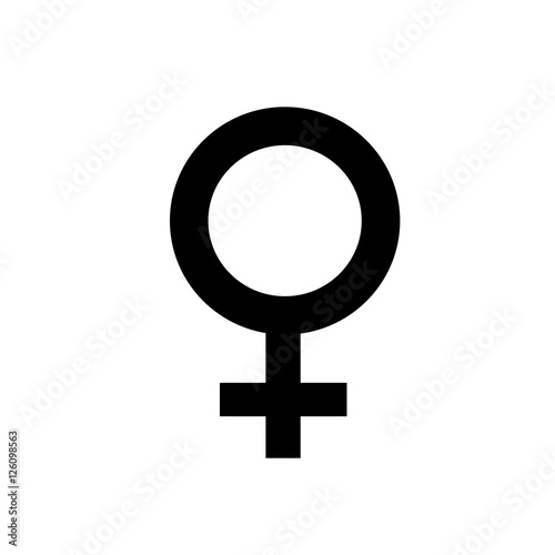 Woman icon on white background, vector illustration