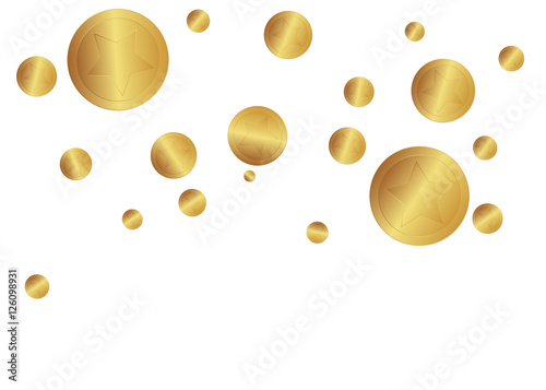 Fallende Goldmünzen