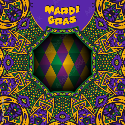 Mardi Gras poster frame