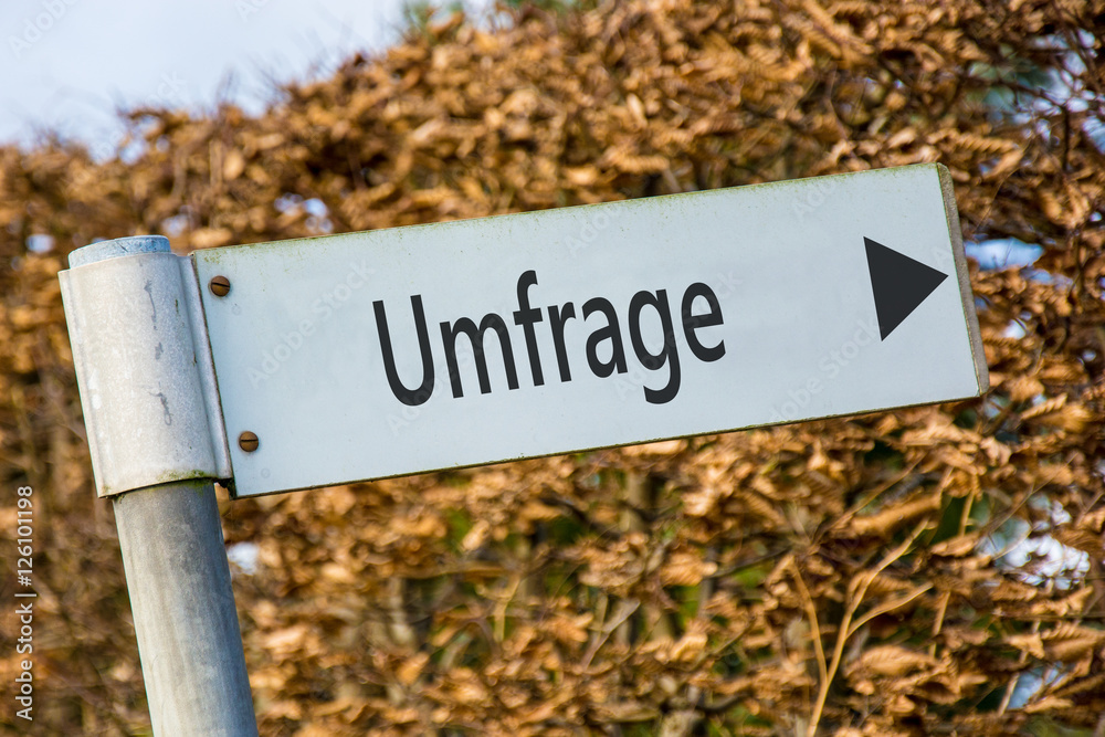 Schild 92 - Umfrage