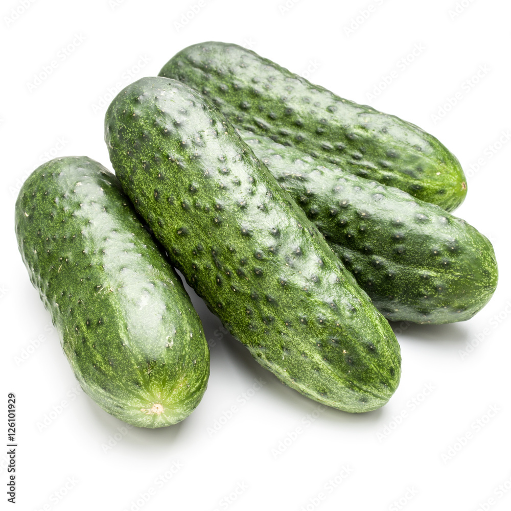 Cucumber vegetable isolated on white background cutout Cucumber vegetable isolated on white background cutout