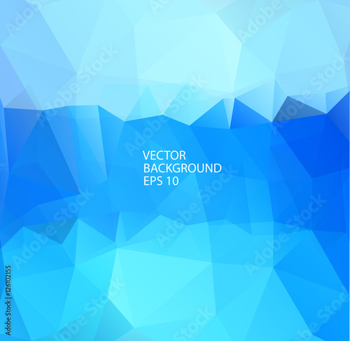 Abstract polygonal blue background