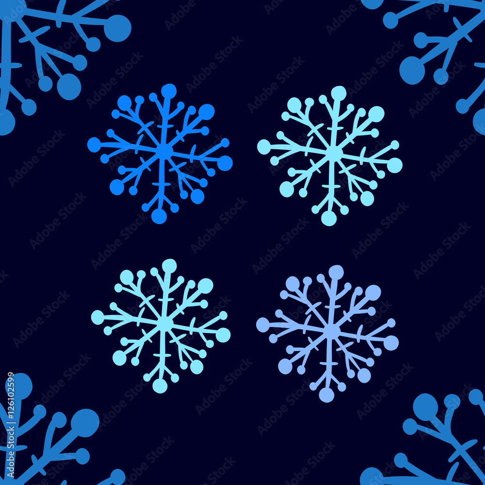 Seamless snowflake pattern Seamless snowflake pattern