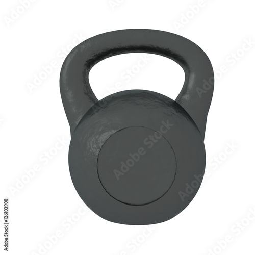Kettlebell isolated on whit...