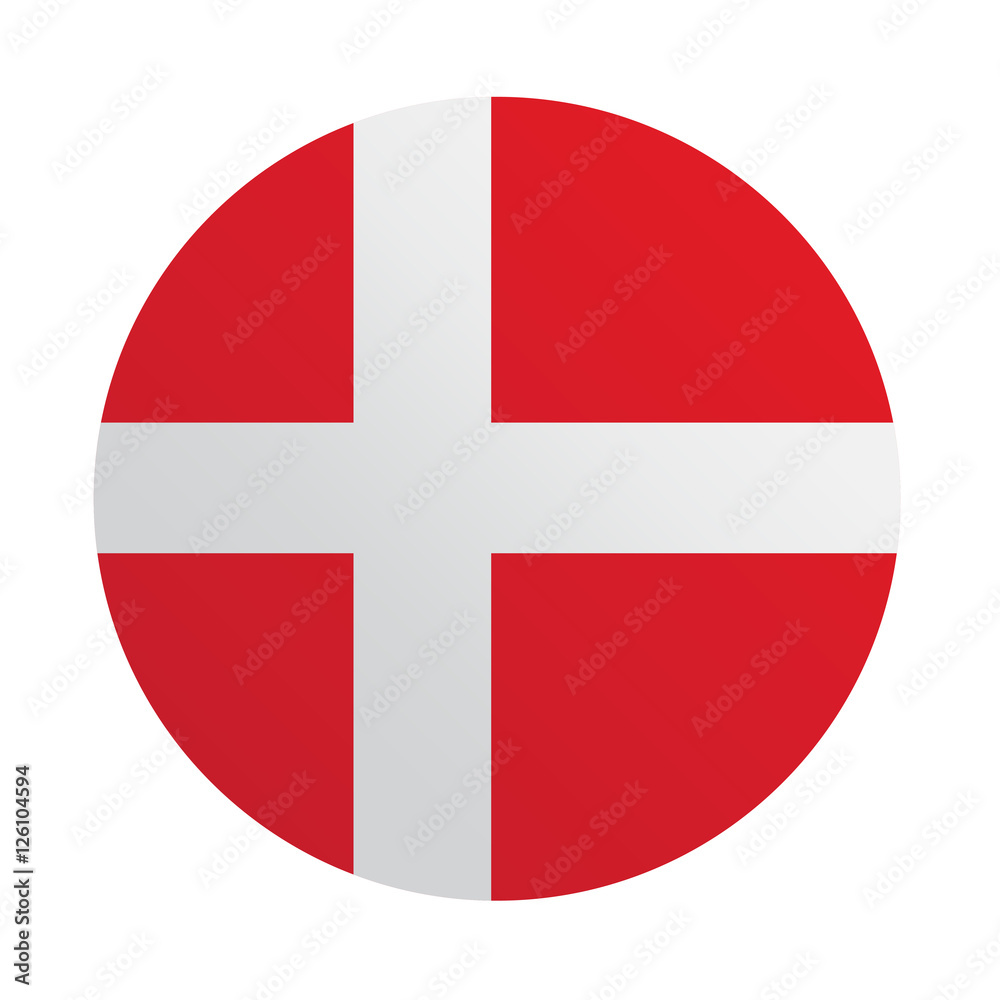 Denmark flag illustration design