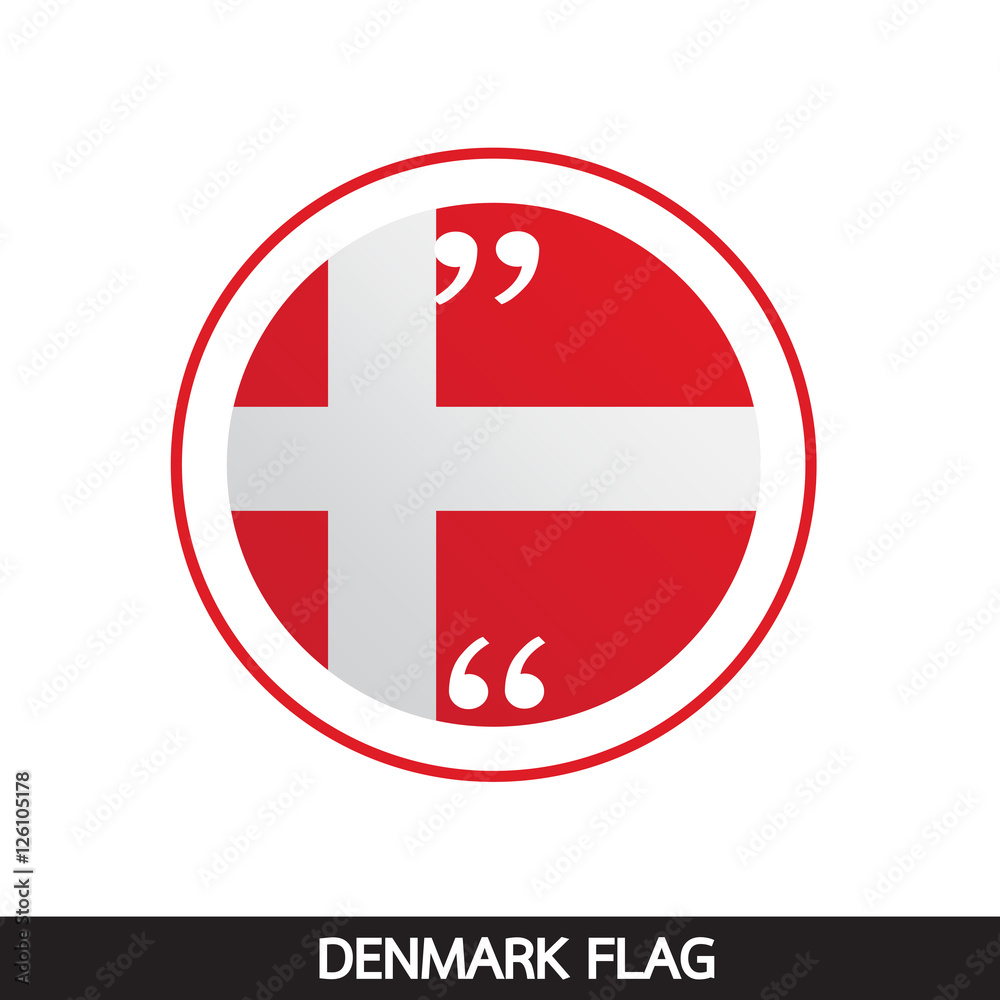 Denmark flag design illustration Denmark flag design illustration