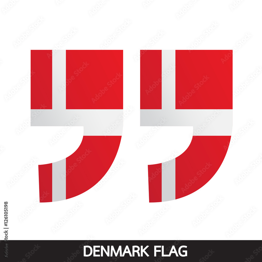 Fototapeta premium Denmark flag design illustration