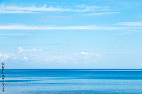 Calm seascape with beautiful sky