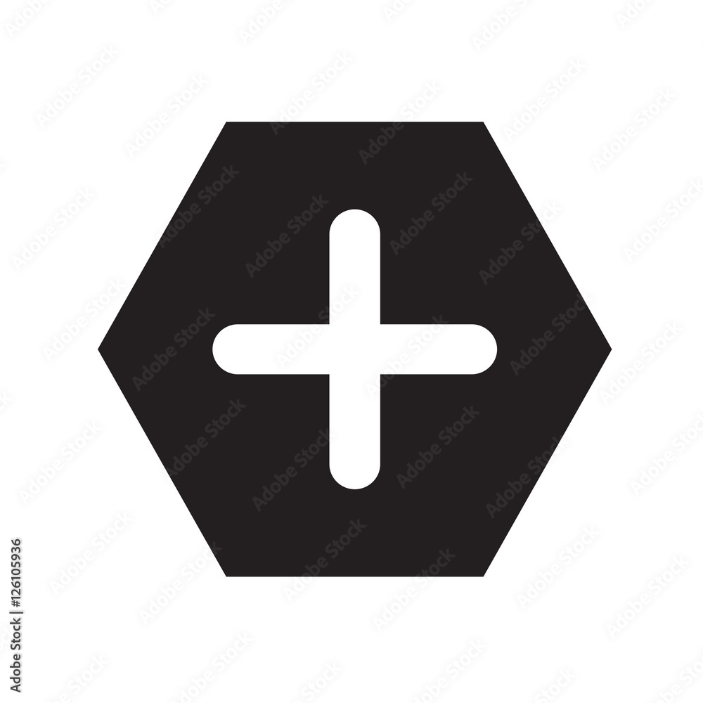 Obraz premium add plus sign icon illustration design
