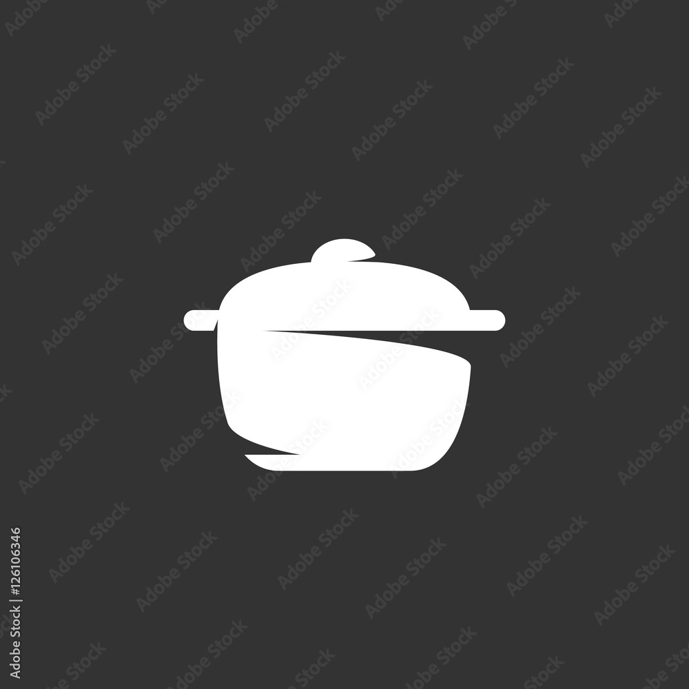 Obraz premium Pan logo on black background. Vector icon