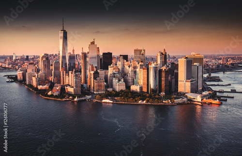 Wallpaper Mural new york city skyline aerial view Torontodigital.ca