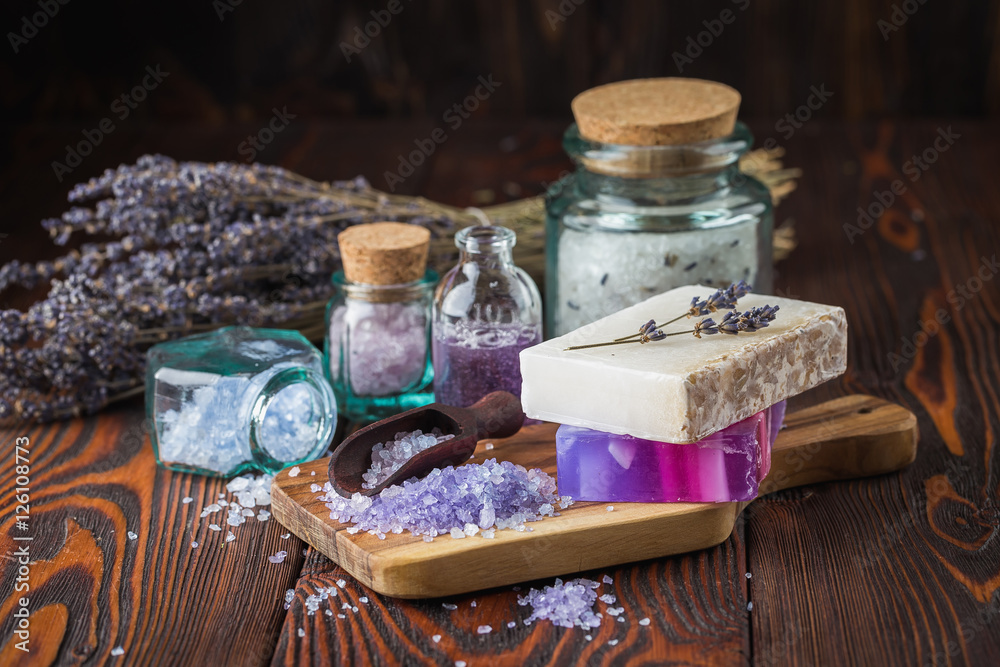 Lavender soap and sea salt