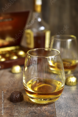 Fototapeta Naklejka Na Ścianę i Meble -  Glass of cognac.