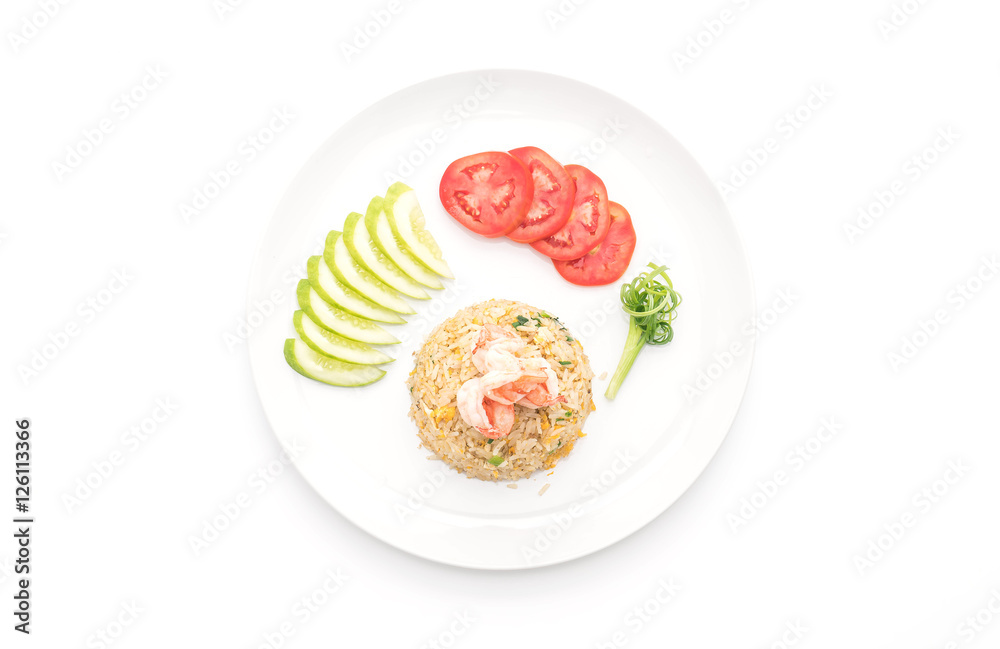 fried rice with shrimps fried rice with shrimps