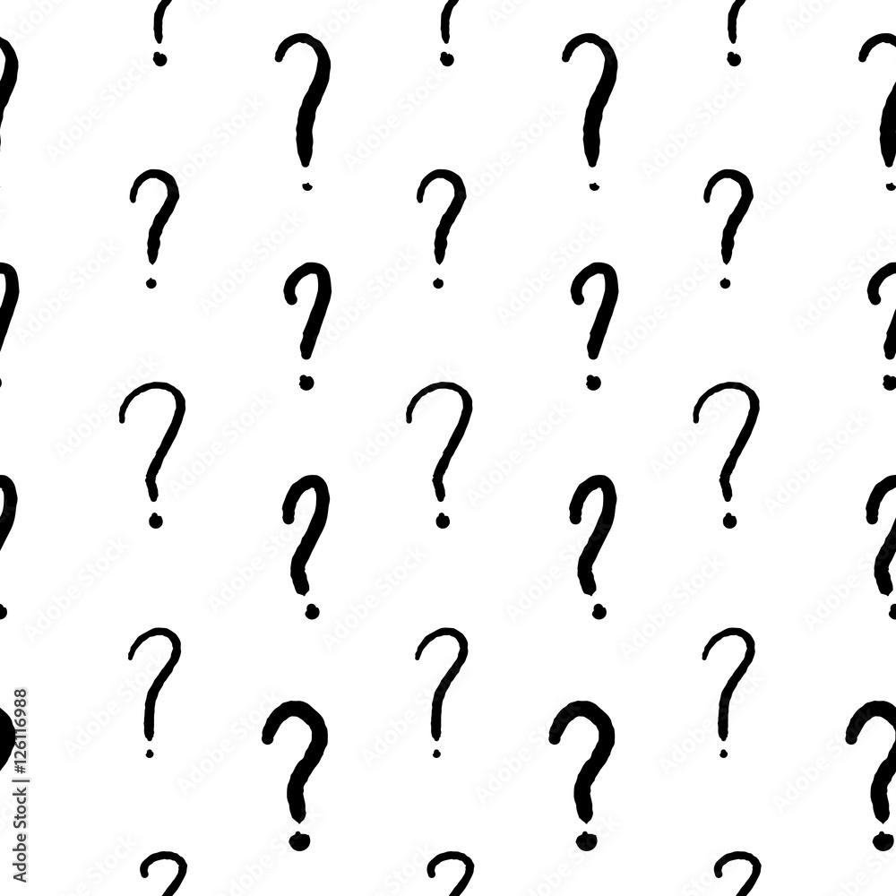 Question marks - seamless vector Question marks - seamless vector