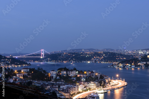 beautiful view of Istanbul bosphorus and bridge