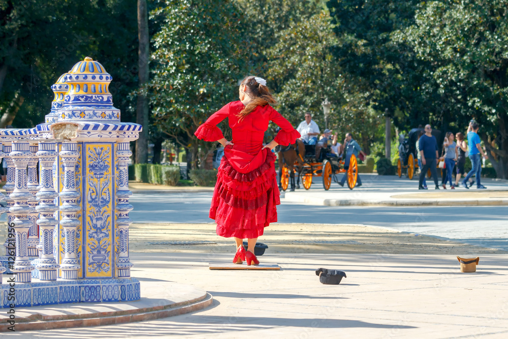 Seville. Spanish Square or Plaza de Espana.