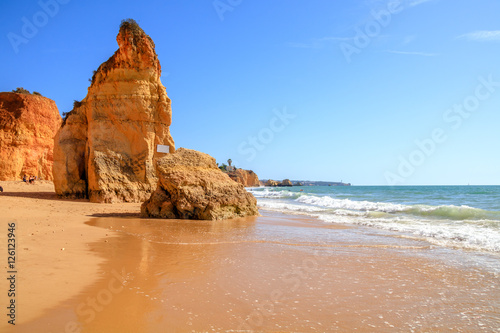 Vista da Praia do Vau no Algarve 