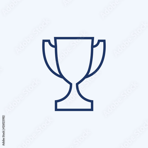 Trophy icon thin line