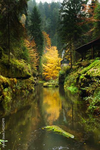 Edmund Gorge is located in the Czech Switzerland National Park