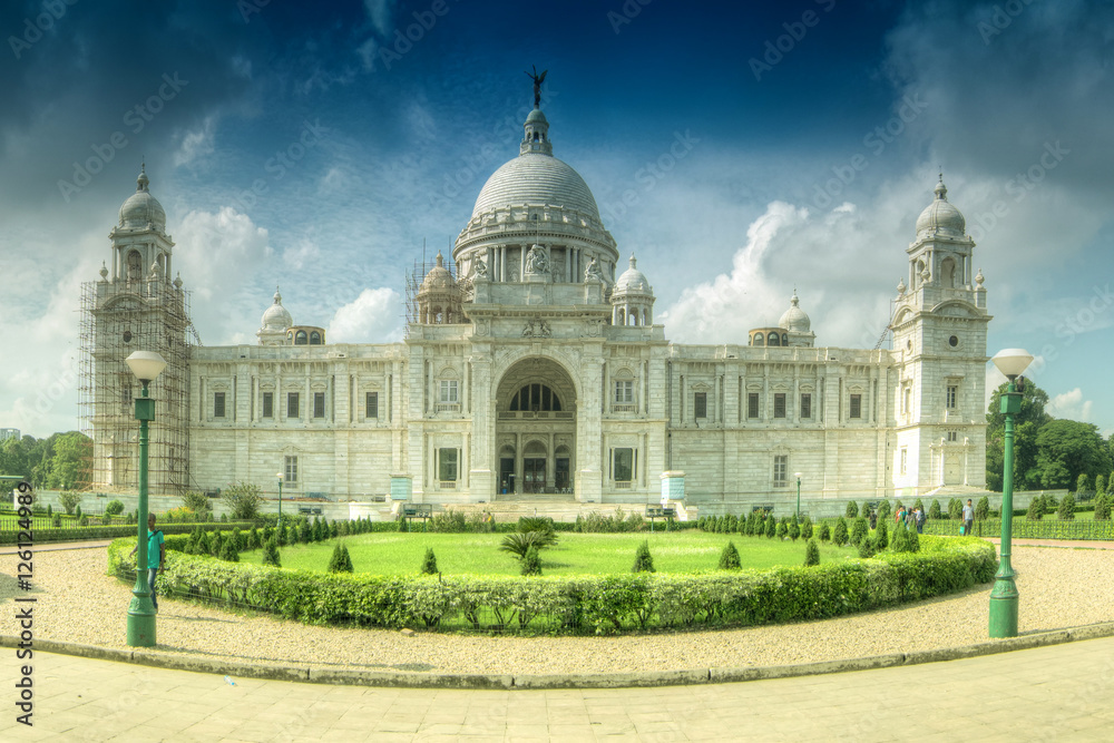 Panoramic image of Victoria Memorial, Kolkata