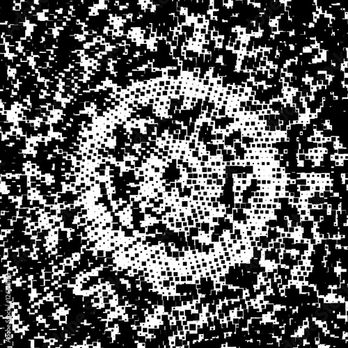 Abstract glitch circular square background for design. Vector Eps10 illustration