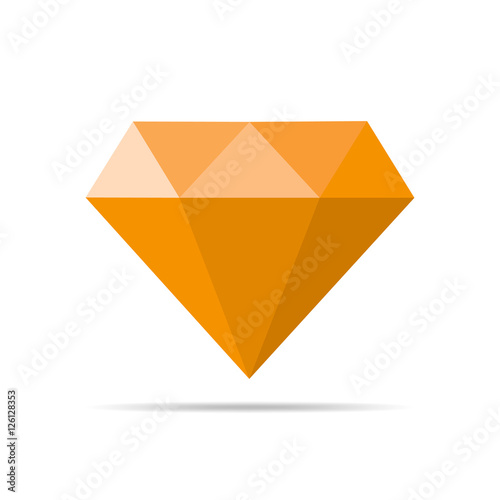 Diamond icon. Vector illustration.