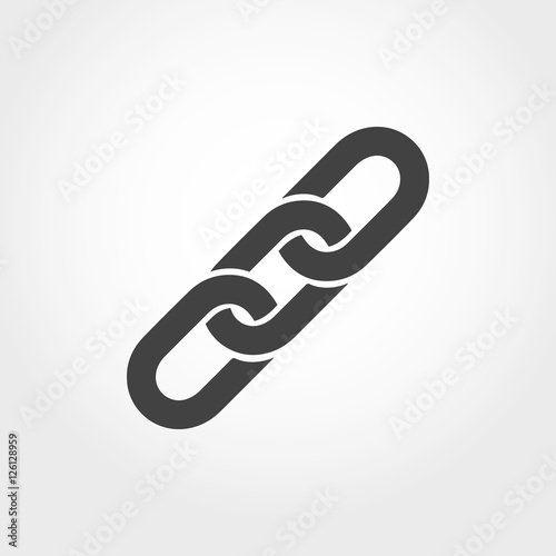 Chain icon. Vector illustration photo