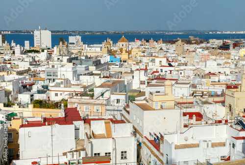 Cadiz. Aerial view of the city. © pillerss