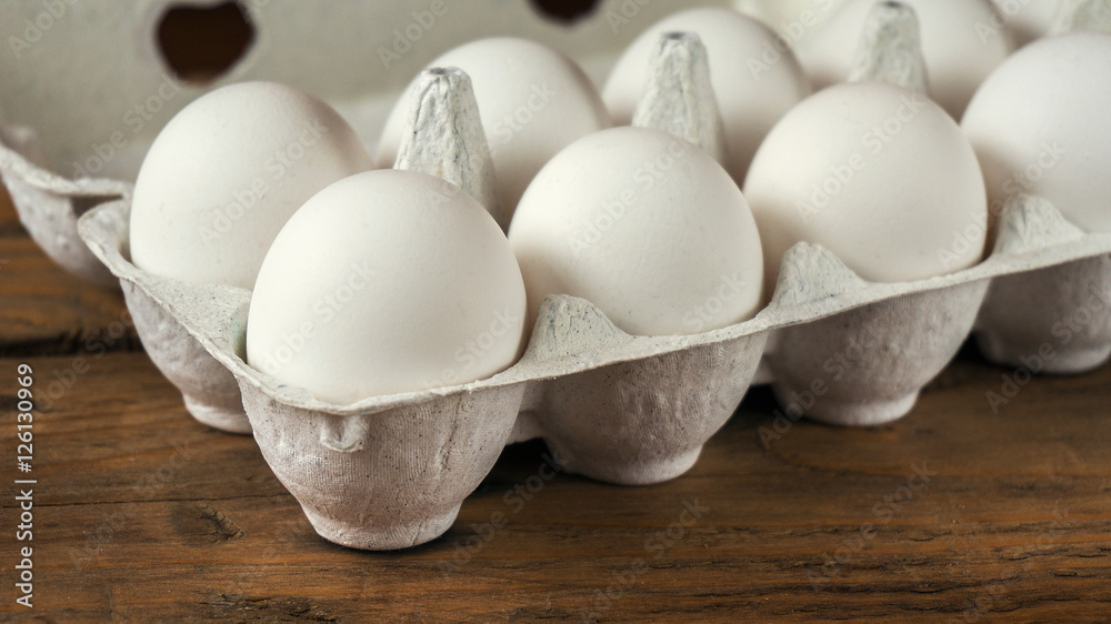 White eggs close up. Selective focuse White eggs close up. Selective focuse