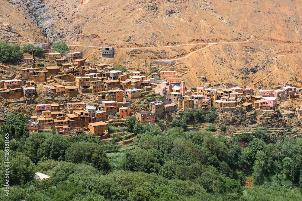 Small village near Imlil in the Atlas Mountains, Morocco