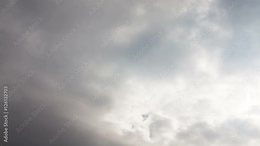 Seamless looping thick clouds in 4K time lapse