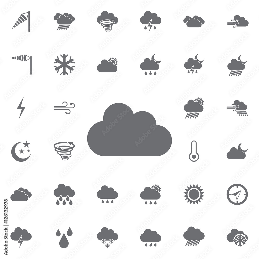 Obraz premium weather icons