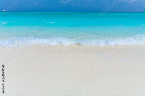White coral sand beach, Maldives