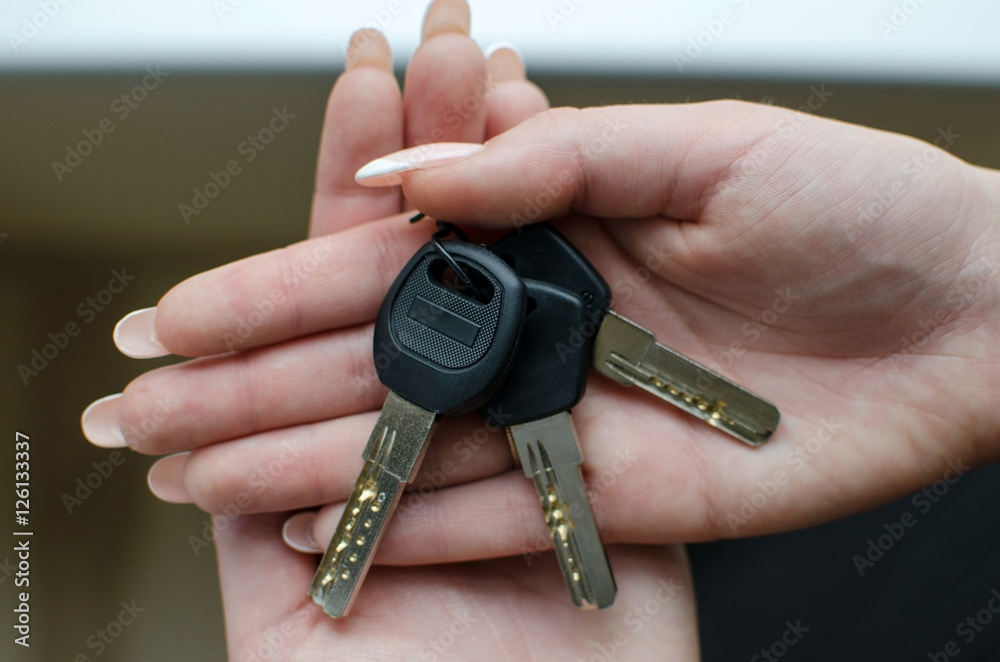 Fototapeta premium Keys from the apartment