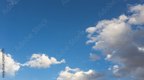 clouds in the blue sky