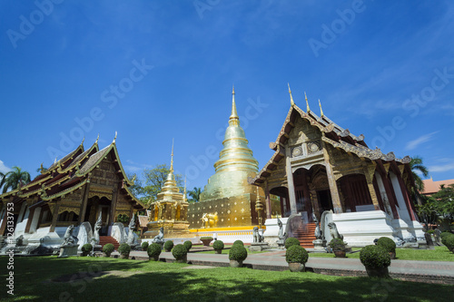 The temple thai stlye in chiangmai thailand