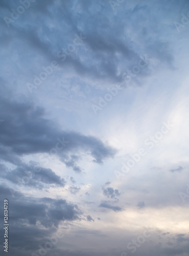 clouds in the sky at sunset