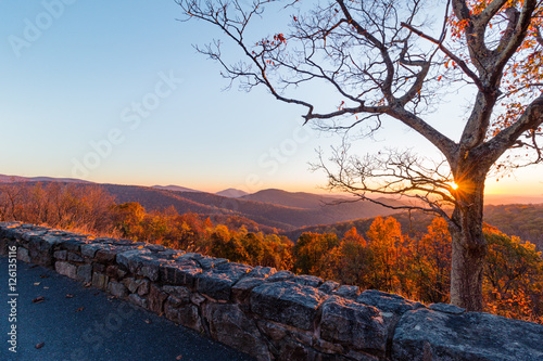 Autumn Sunrise at Thornton Hollow Overlook photo