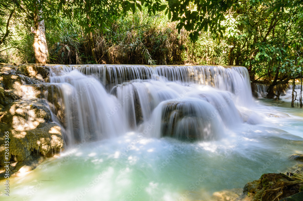 Kuang Si Waterfalls, Luang Phrabang, Laos Kuang Si Waterfalls, Luang Phrabang, Laos