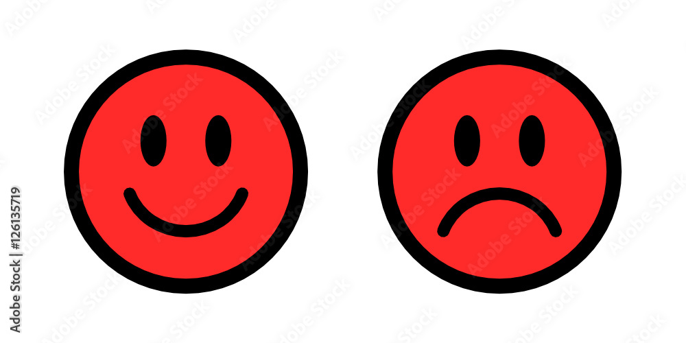 Fototapeta premium zestaw ikon emocji człowieka