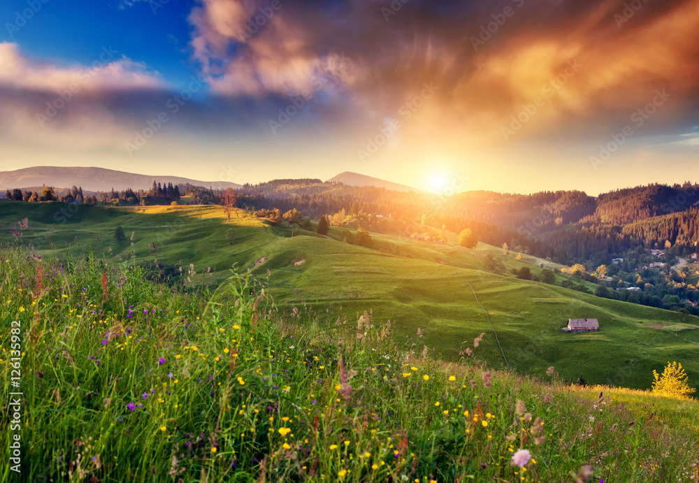 Obraz premium magical mountains landscape