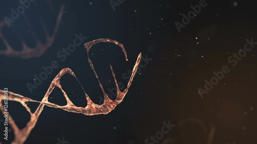Background the formation of the 3D rendering element of the structure of DNA