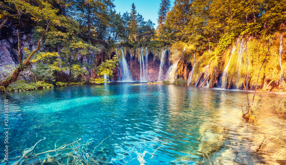 Obraz premium Park Narodowy Jezior Plitwickich