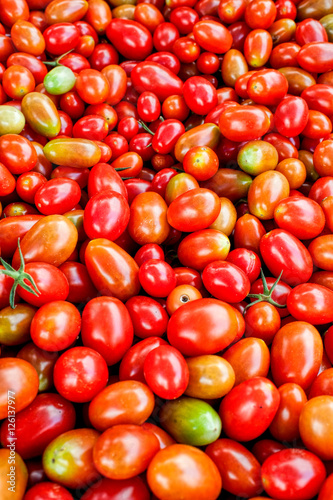 Tomatoes in the local market