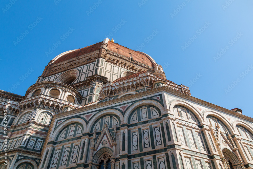Florence town and the Cathedral Santa Maria del Fiore Dome