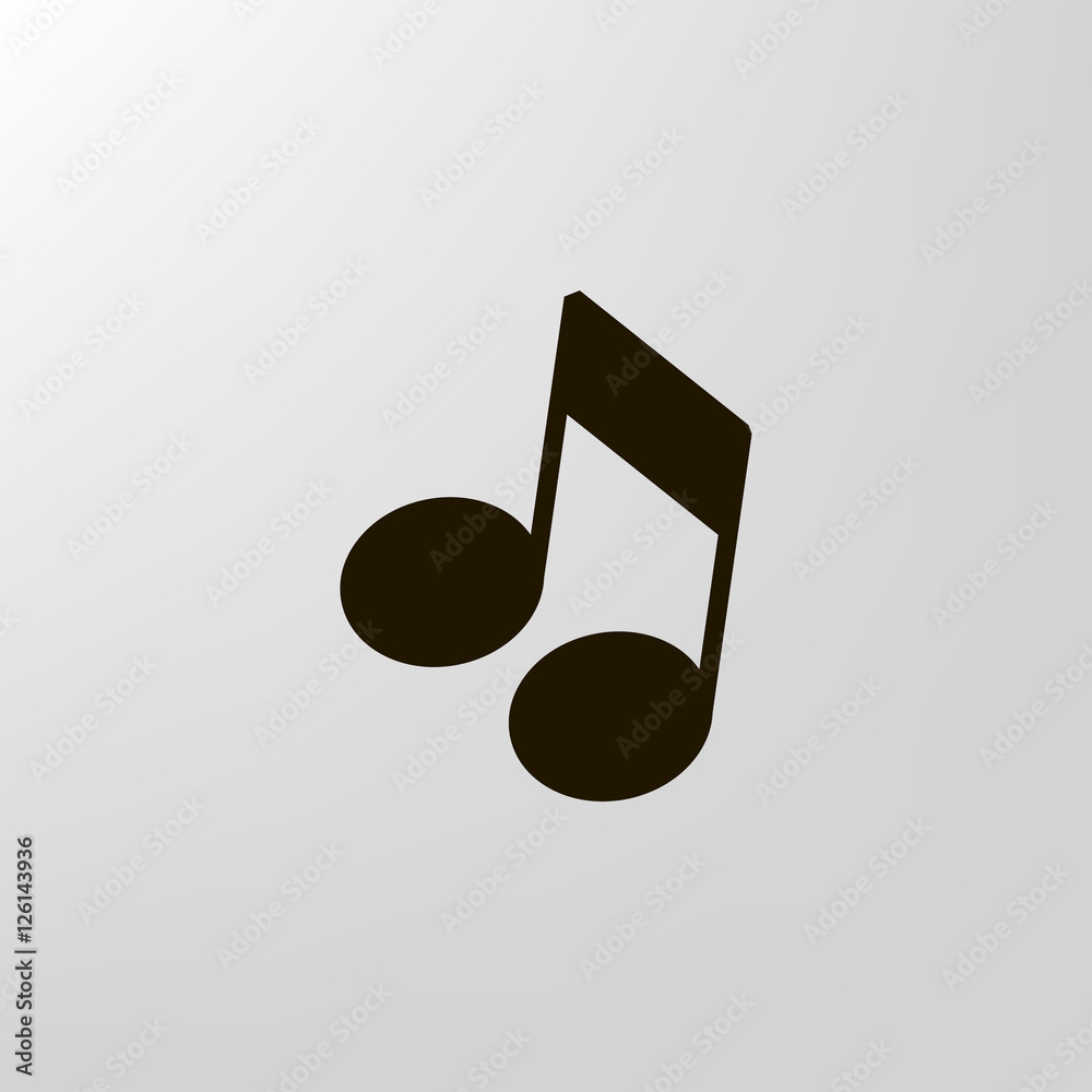 Musical note icon vector, clip art. Also useful as logo, web UI element, symbol, graphic image, sign, silhouette and illustration. Musical note icon vector, clip art. Also useful as logo, web UI element, symbol, graphic image, sign, silhouette and illustration.