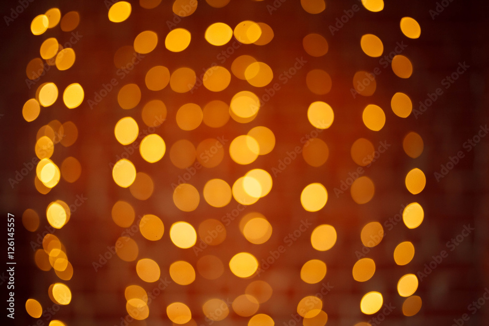 Gold christmas lights background Gold christmas lights background